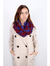 Снуд S-159 Червоний Синій+червоний Синій