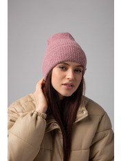 Вовняна шапка SHP-47514 Сірий Цикламен