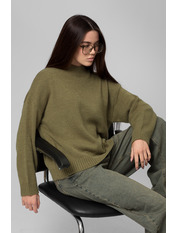 Светр KOF-8533-1 one size Хакі Зелений Хакі one size