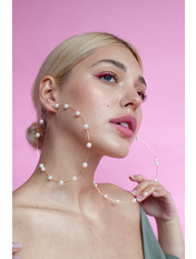 Сережки кільця SER-21021 Золотистий