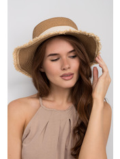 Капелюх канотье SHL-0102 Бежевий
