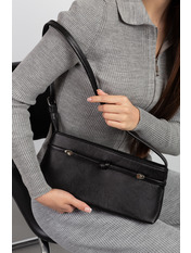 Сумка жіноча з натуральної шкіри SYM-7410 Чорний