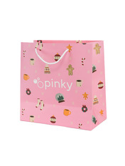 Пакет новорічний Пінкі великий (30х30х15)