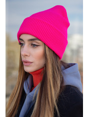 В'язана  шапка SHP-94036 Рожевий