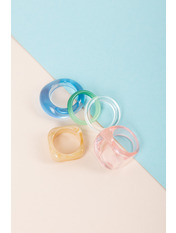 Набір каблучок KOL-UZG-15 Різнобарвний Різнобарвний 5