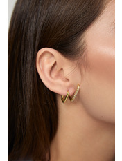 Сережки фігурні SER-13029 Золотистий