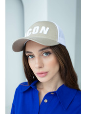 Бейсболка BK-1113 Білий 55-56 Біло-бежевий Бежевий