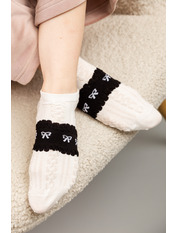 Шкарпетки SH-8036 Молочно-чорний 5 Молочний