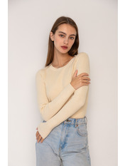 Лонгслів KOF-9284 Бежевий S/M