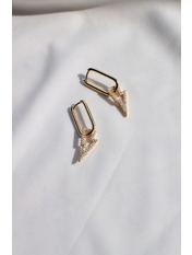 Сережки підвіски SER-21081 Золотистий