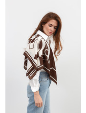 Хустка атласна APL-8255 Коричневий