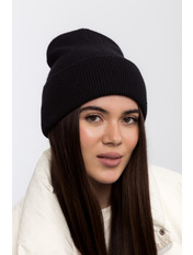 Шерстяна шапка SHP-77015 Чорний