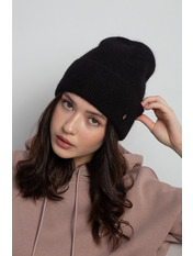 Ангорова шапка SHP-47685 Чорний