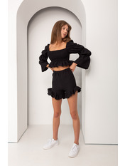 Літній костюм KT-12256 Чорний S