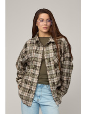 Сорочка в клітинку  RA-1690 M/L Зелений Зелений + біла клітинка Зелений + біла клітинка M/L