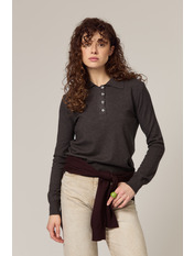 Светр поло KOF-4582 one size Сірий Антрацит Антрацит one size