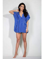 Туніка в горошок Вікі Електрик Синій one size