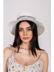 Капелюх федора SHL-2026 Білий 56