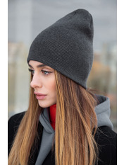 Бавовняна шапка SHP-М-2бо Сірий Темно-сірий