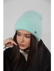 Ангорова шапка SHP-46566 Смарагдовий Зелений