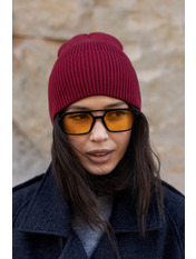 Трикотажна шапка SHP-M-20531 Бордовий