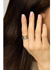Каблучка KOL-3365 Золотистий Сріблястий+золотистий 7