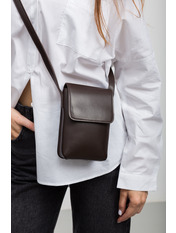 Сумка жіноча з еко-шкіри SYM-50022 Коричневий Шоколадний