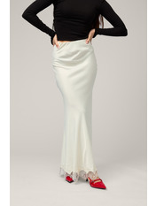 Спідниця з сатину U-251126 M Молочний Молочний M