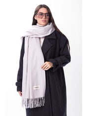 Шарф кашеміровий однотонний SH-105288 Сірий Світло-сірий