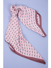 Хустка атласна PLA-21014 Коричневий