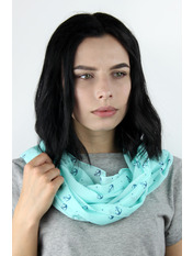 Снуд L-17-001WB Бірюзовий Блакитний