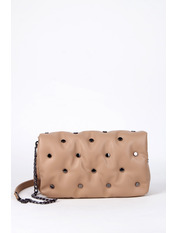 Сумка жіноча SYM-2026 Бежевий Коричневий