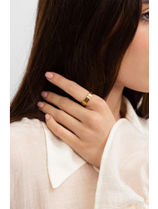 Каблучка KOL-2709 Золотистий Золотистий 6