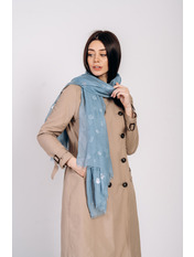 Шарф SH-2003 Блакитний. Блакитний яя_188*73