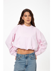 Світшот однотонний SW-1215 XS Рожевий Рожевий XS