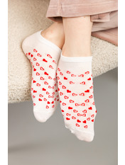 Шкарпетки SH-8045 Біло-червоний 2 Білий