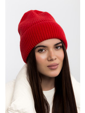 Шерстяна шапка SHP-25003 Червоний