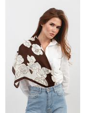 Хустка атласна APL-8256 Коричневий