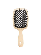 Щітка для волосся Janeke Superbrush Пастельно жовта з чорним Жовтий
