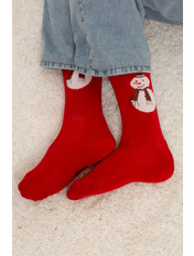 Чоловічі новорічні шкарпетки SH-4088 Червоний