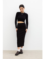 Трикотажний костюм KT- 2310141 Чорний one size