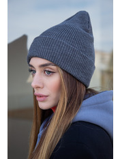 В'язана  шапка SHP-94036 Сірий Сірий 1