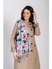 Шарф Хейді Світло-сірий Сірий