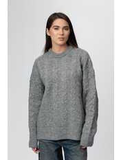 Светр KOF-251143 one size Сірий Антрацит Антрацит one size