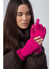 Рукавиці+мітенки М-106 one size Малиновий Рожевий Малиновий one size