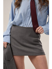 Спідниця-шорти однотонна U-7031 XS Сірий Сірий  XS