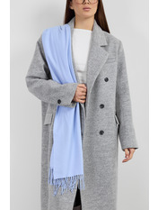 Шарф кашеміровий однотонний SH-3823 Блакитний