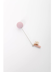 Брошка Торрес Пудровий Рожевий яя_Длина 7(см)/ Ширина 1.5(см)