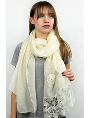 Шарф SVC-1808 Бежевий Коричневий яя_180*65