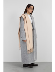 Шарф кашеміровий однотонний SH-3823 Бежевий